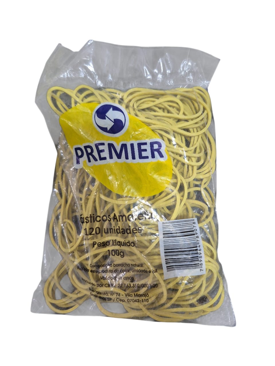 ELASTICO 100G AMARELO PREMIER