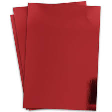 PAPEL LAMINADO A4 VERMELHO 250G C/10F IMPOR