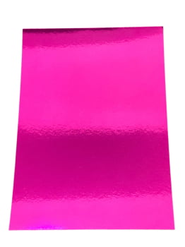 PAPEL LAMINADO 250G IRISADO PINK 04 C/9F